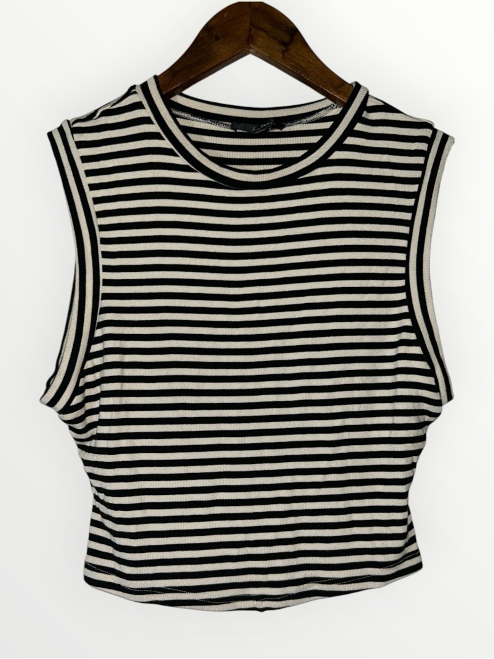 Lulus Chic Direction Mock Neck Tank Top SIZE MEDIUM